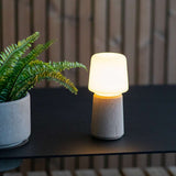 Oslo Lamp Base in solid oak wood with 10 cm height, simple round design for indoor use