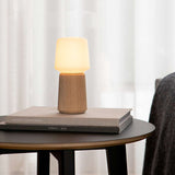 Solid oak wood Oslo Lamp Base in size 10 with smooth natural finish for indoor use