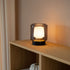 Stainless steel and frosted smoked glass New York Lamp Base for indoor and outdoor use, 170 mm tall.