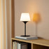 Powder-coated stainless steel Aalborg Lamp Base with frostproof opal glass for indoor and outdoor use