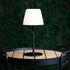 Powder-coated stainless steel Aalborg Lamp Base with frostproof opal glass for indoor and outdoor use