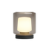 Ambience Lamp Intelligent+ with New York stainless steel base and frosted glass, compact outdoor lamp design