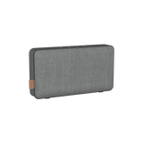 Chrome Move 50 Care speaker with biodegradable frame and silicone buttons on white background