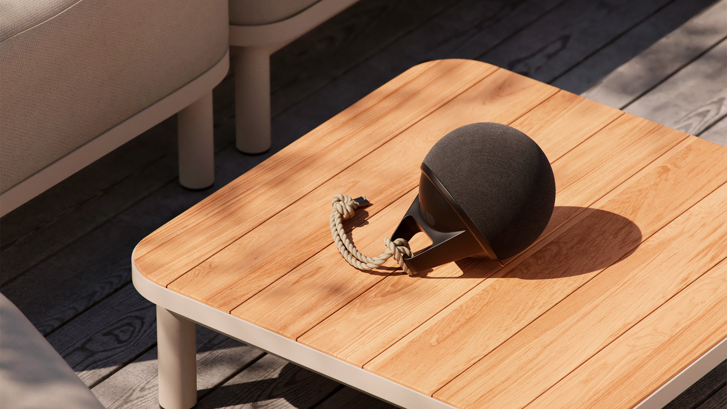 Patio Accessory Stand Ø14 + Play - Waterproof outdoor speaker with stand