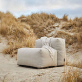 Soft Sofa Outdoor 2-seater in Kirra Sand fabric, low-profile design for outdoor use