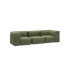 Black water repellent winter cover for Soft Sofa 3-seater made of stretchable elastic material