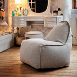 Cobana Junior Lounge Chair in Cobana Grey, indoor and outdoor bean bag for kids with durable fabric.