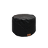 Black water-repellent elastic cover designed for protecting Cobana Pouf during winter storage.