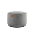Light grey Cobana Pouf with round shape and durable fabric suitable for indoor and outdoor use