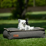 Mini Cobana Brown dog bed with water-repellent fabric and non-slip bottom.