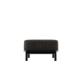 Kirra Lounge Sofa pouf in Kirra Noir with aluminum frame and olefin textile for outdoor use