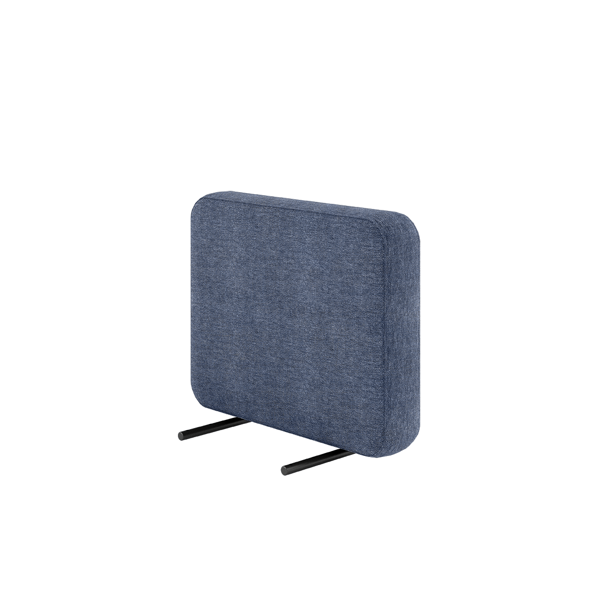 Cobana Lounge Sofa armrest module in Kirra Indigo with powder-coated aluminum frame and olefin textile upholstery