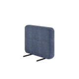 Cobana Lounge Sofa armrest module in Kirra Indigo with powder-coated aluminum frame and olefin textile upholstery