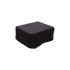 Black water-repellent stretchable cover for Cobana Lounge Sofa pouf outdoor protection