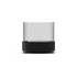Black stainless steel SACKit Bio Lamp with heat-resistant glass and ethanol container on white background