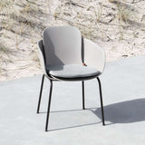 Cobana Sand Melange cushion designed for Patio Chair no. One with non-slip backing and outdoor fabric