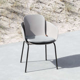 Cobana Sand Melange cushion designed for Patio Chair no. One, made with olefin fiber and quick dry foam.