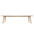 Edge Dining Table made of European oak with a matte lacquered surface, measuring 300x100 cm.
