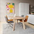 Edge Dining Table made of FSC-certified European oak with a matte lacquered surface and faceted edges