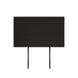 Black stained oak veneer extension leaf for Edge Dining Table, 60x90 cm, with visible wood grain.