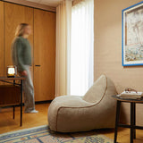 SACKit Chair Indoor in Cosmo Olive fabric with rounded shape and supportive foam filling