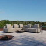 Cobana Lounge Sofa 5-seater corner outdoor sofa in Cobana Black without armrest with clean Scandinavian design