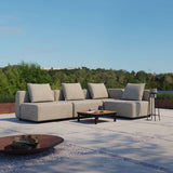 Cobana Lounge Sofa 4-seater corner outdoor sofa in Cobana Black with clean Scandinavian design and aluminum frame
