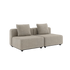 Sand two module lounge sofa with matching back cushions by sackit - Europe