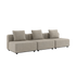 Sand three module lounge sofa with three cushions from sackit europe