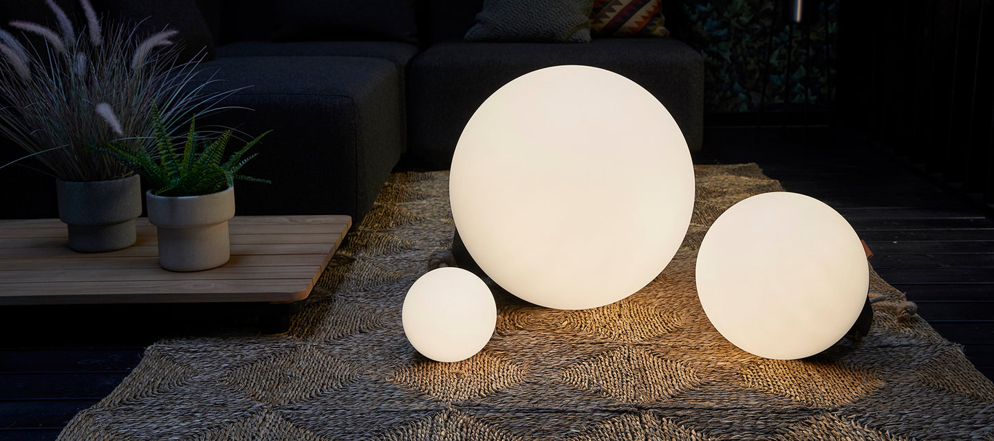 Light Combi Pack - Outdoor / indoor battery powered lamp in 3 sizes