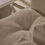 Soft Sofa Indoor 4-seater corner sofa in Teddy Beige fabric with soft, modular design