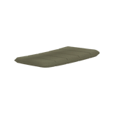Olive green outdoor seat cushion for the Kirra Patio Lounge Chair by sackit designed for relaxed comfort and Nordic weather