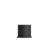 Black powder-coated stainless steel London base for Lamp Intelligent, 5 size, sleek industrial design