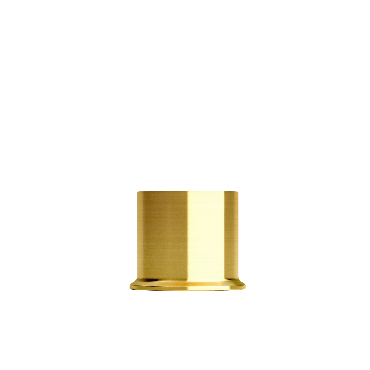 Brass London base for Lamp Intelligent, recycled stainless steel, 5 size, sleek outdoor and indoor lamp base