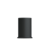 Black powder-coated stainless steel London base for Lamp Intelligent, 8-inch height, sleek industrial design
