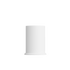 White powder-coated London base for Lamp Intelligent, stainless steel, 8-inch height, round shape.