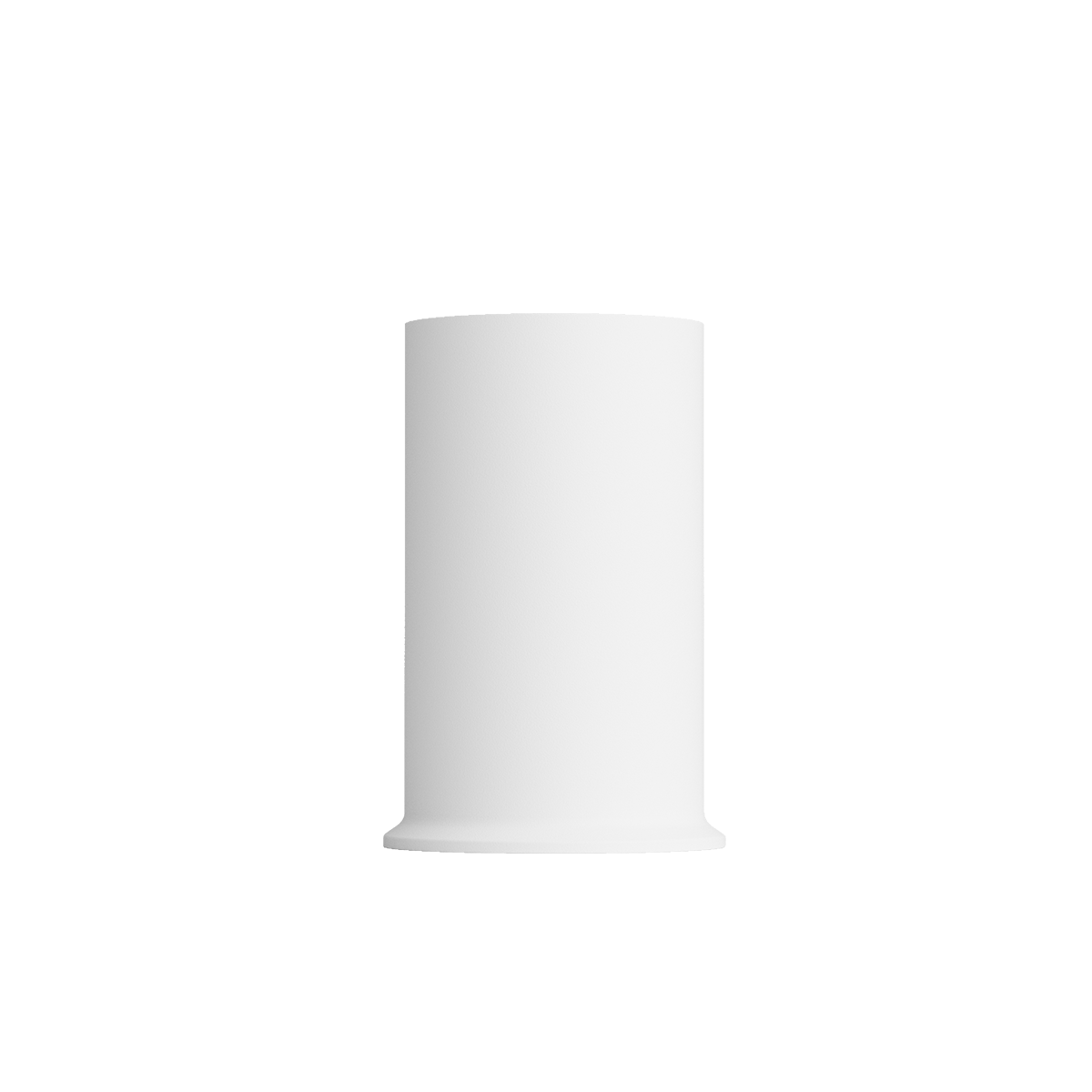 White powder-coated London base for Lamp Intelligent outdoor lighting, 10 size, stainless steel design.