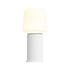 White Ambience Lamp Intelligent+ with London base, battery-powered outdoor lamp with sleek design.