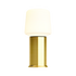 Brass Ambience Lamp Intelligent+ with London base, 10-inch, sleek outdoor lamp with brushed steel finish