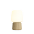 Lamp Intelligent with Oslo base in natural oak, small size 5, indoor Bluetooth-controlled lamp