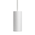 White Expo Floor lamp with aluminum body and polished marble base on white background