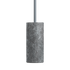 Grey Expo Floor lamp with aluminum body and marble base on white background