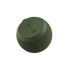 Compact olive Play Mini Bluetooth speaker with durable textile and silicone buttons on white background