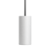 Polished Expo Floor lamp with aluminum body and marble base, warm light, and touch button.