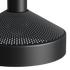 Black Dawn Pendant Ø25 with perforated top and white inner shade hanging on black wire