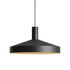 Black Dawn Pendant Ø40 with perforated aluminum shade and built-in light source hanging indoors