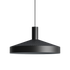 Black Dawn Pendant Ø40 with perforated aluminum shade and white inner surface hanging indoors