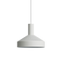 White Dawn Pendant Ø25 with laser-cut perforation and kinked edge for indoor lighting