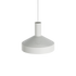 White Dawn Pendant Ø25 with perforated aluminum shade and white inner surface hanging indoors
