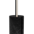 Black SACKit Expo 185 floor lamp with slim aluminum profile and marble base, vertical frosted LED strip light